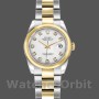 Women's Rolex Datejust 26mm Women's-179163-White Diamond Dial-Domed Dezel White