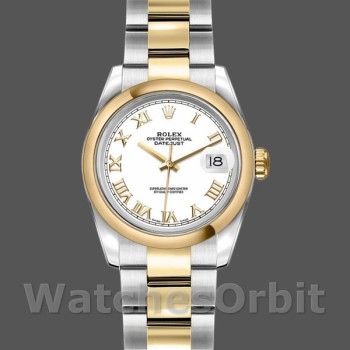 Women's Rolex Datejust 26mm Women's-179163-White Roman Numeral Dial White
