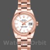 Womens Rolex Datejust-179165, 26mm, Everose Gold, White Index Dial, Lady White Replica Image