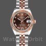 Women's Rolex Datejust-179171, 26mm, Chocolate Brown Dial, Fluted Bezel, Lady Chocolate Brown