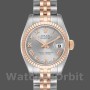 Women's Rolex Datejust-179171, 26mm, Grey Roman Numeral Dial, Fluted Bezel, Lady Grey