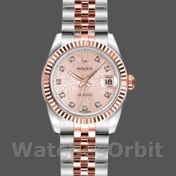 Women's Rolex Datejust-179171, 26mm, Pink Jubilee Dial, Fluted Bezel, Lady Pink