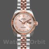 Womens Rolex Datejust-179171, 26mm, Pink Roman Numeral Dial, Fluted Bezel, Lady Pink Replica Image