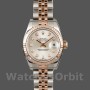 Women's Rolex Datejust-179171, 26mm, Silver Diamonds Dial, Fluted Bezel, Lady Silver