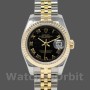 Women's Rolex Datejust-179173, 26mm, Black Dial, Fluted Bezel, Lady Black