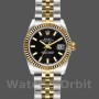 Women's Rolex Datejust-179173, 26mm, Black Index Dial, Fluted Bezel, Lady Black