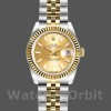 Womens Rolex Datejust-179173, 26mm, Champagne Index Dial, Fluted Bezel, Lady Champagne Replica Image
