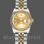 Women's Rolex Datejust-179173, 26mm, Champagne Index Dial, Fluted Bezel, Lady Champagne