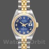 Womens Rolex Datejust-179173, 26mm, Concentric Circle Blue Dial, Fluted Bezel, Lady Blue Replica Image