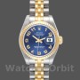 Women's Rolex Datejust-179173, 26mm, Concentric Circle Blue Dial, Fluted Bezel, Lady Blue
