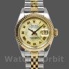 Womens Rolex Datejust-179173, 26mm, Decorated Mother‑of‑Pearl Champagne Dial, Lady MOP Replica Image
