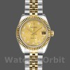 Womens Rolex Datejust-179173, 26mm, Jubilee Champagne Diamond Dial, Fluted Bezel, Lady Champagne Replica Image