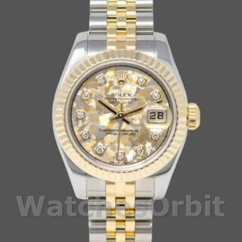 Women's Rolex Datejust-179173, 26mm, Jubilee Crystal Grey & Champagne Dial, Lady Grey