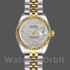 Womens Rolex Datejust-179173, 26mm, Meteorite Grey Diamond Dial, Fluted Bezel, Lady Meteorite Grey Replica Image