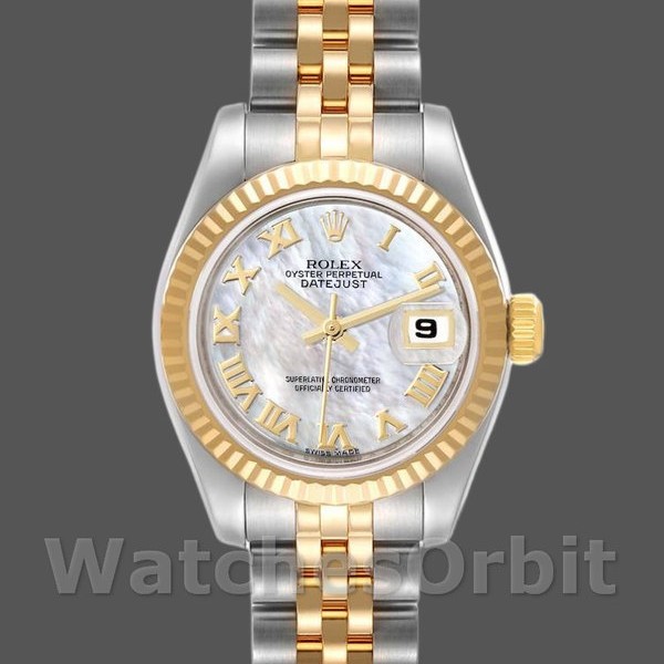 Womens Rolex Datejust-179173, 26mm, Mother‑of‑Pearl White Dial, Lady MOP Replica Image