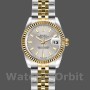 Women's Rolex Datejust-179173, 26mm, Silver Index Dial, Fluted Bezel, Lady Silver