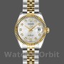 Women's Rolex Datejust-179173, 26mm, Silver Jubilee Diamond Dial, Fluted Bezel, Lady Silver