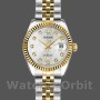 Women's Rolex Datejust-179173, 26mm, Silver Jubilee Diamond Dial, Fluted Bezel, Lady Silver