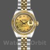 Womens Rolex Datejust-179173, 26mm, Sunbeam Champagne Dial, Fluted Bezel, Lady Champagne Replica Image
