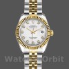 Womens Rolex Datejust-179173, 26mm, White Diamond Dial, Fluted Bezel, Lady White Replica Image
