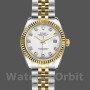 Women's Rolex Datejust-179173, 26mm, White Diamond Dial, Fluted Bezel, Lady White