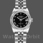 Women's Rolex Datejust-179174, 26mm, Black Roman Dial, Fluted Bezel, Lady Black