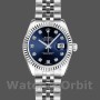 Women's Rolex Datejust-179174, 26mm, Blue Diamond Dial, Fluted Bezel, Lady Blue