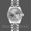 Womens Rolex Datejust-179174, 26mm, Rhodium Grey Dial, Fluted Bezel, Lady Rhodium Grey Replica Image