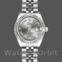 Women's Rolex Datejust-179174, 26mm, Rhodium Grey Dial, Fluted Bezel, Lady Rhodium Grey