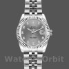 Womens Rolex Datejust-179174, 26mm, Rhodium Grey Diamond Dial, Fluted Bezel, Lady Grey Replica Image