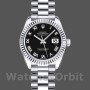 Women's Rolex Datejust-179179, 26mm, Black Roman Numeral Dial, Fluted Bezel, Lady Black