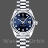 Womens Rolex Datejust-179179, 26mm, Blue Diamond Dial, Fluted Bezel, Lady Blue Replica Image