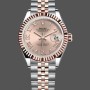 Women's Rolex Datejust-278271, Sun Dust Roman Dial, Two-Tone Rose Gold, Fluted Bezel, Jubilee Rose Gold