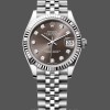 Unisexs Rolex Day Date 36-128235 0039, 18K Everose Gold, Diamond‑Paved Dial, Fluted Bezel, President Diamond & Rose Gold Replica Watch Image
