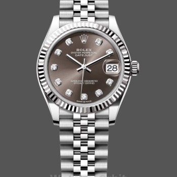 Unisex's Rolex Day Date 36-128235 0039, 18K Everose Gold, Diamond‑Paved Dial, Fluted Bezel, President Diamond & Rose Gold