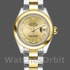 Womens Rolex Datejust-279163, 28mm, Champagne, Roman Numeral Dial, Domed Bezel, Lady Champagne Replica Watch Image