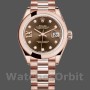 Women's Rolex Datejust-279165, 28mm, Chocolate Brown, Diamonds Dial, Domed Bezel, Lady Chocolate Brown
