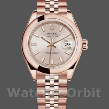 Women's Rolex Datejust-279165, 28mm, Sundust, Index Dial, Domed Bezel, Lady Sundust