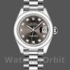 Womens Rolex Datejust-279166, 28mm, Dark Grey Diamond Dial, Domed Bezel, Lady Dark Grey Replica Watch Image