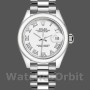 Women's Rolex Datejust-279166, 28mm, White Roman Numeral Dial, Domed Bezel, Lady White