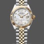 Women's Rolex Datejust-279173, 28mm, Mother‑of‑Pearl Diamond Dial, Fluted Bezel, Lady MOP