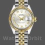 Women's Rolex Datejust-279173, 28mm, Silver Roman Numeral Dial, Fluted Bezel, Lady Silver