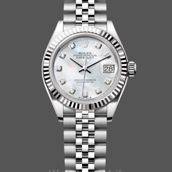 Women's Rolex Datejust-279174, 28mm, Stainless Steel, Mother‑of‑Pearl Diamond Dial, Lady MOP