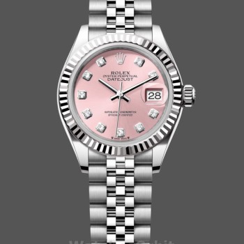Women's Rolex Datejust-279174, 28mm, Stainless Steel, Pink Diamond Dial, Lady Pink