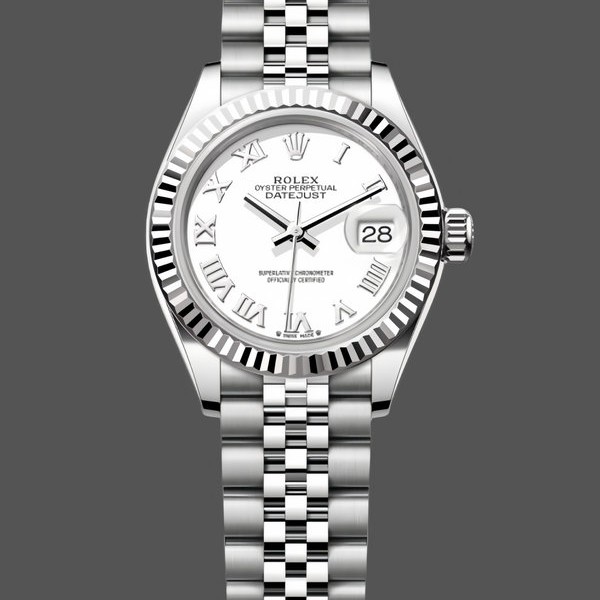 Womens Rolex Datejust-279174, 28mm, Stainless Steel, Silver Roman Dial, Lady Silver Replica Watch Image