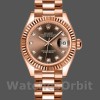 Womens Rolex Datejust-279175, 28mm, Chocolate, Diamonds Dial, Fluted Bezel, Lady Chocolate Replica Watch Image