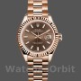 Women's Rolex Datejust-279175, 28mm, Chocolate Index Dial, Fluted Bezel, Lady Chocolate