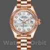 Womens Rolex Datejust-279175, 28mm, Mother‑of‑Pearl Diamonds Dial, Fluted Bezel, Lady MOP Replica Watch Image