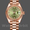 Womens Rolex Datejust-279175, 28mm, Olive Green, Diamonds Dial, Fluted Bezel, Lady Olive Green Replica Watch Image