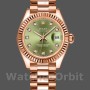 Women's Rolex Datejust-279175, 28mm, Olive Green, Diamonds Dial, Fluted Bezel, Lady Olive Green